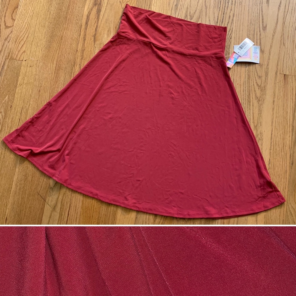 Lu La Roe Azure Swing Skirt Merlot / Wine L